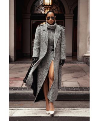 Women's Savannah Belted Tweed Coat