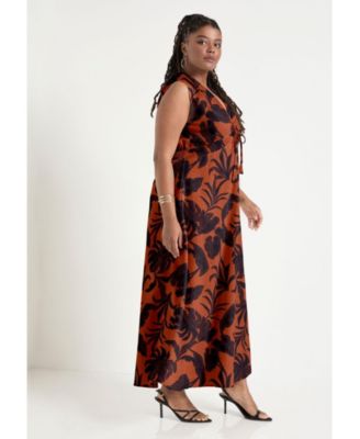Women's June + Vie Empire Waist Midi Dress