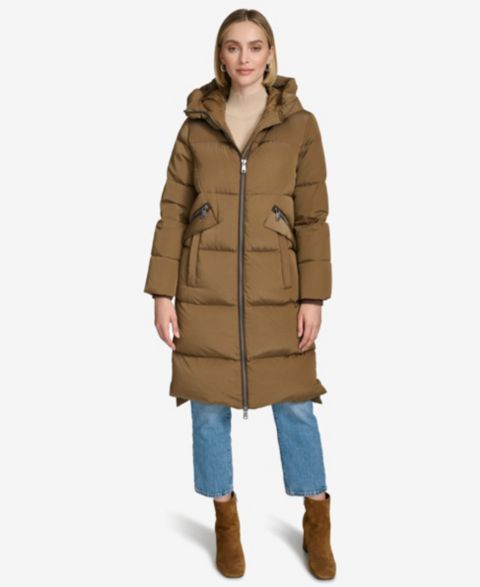 Женские куртки Andrew Marc Black Label Women's Palma Iridescent Parka Coat