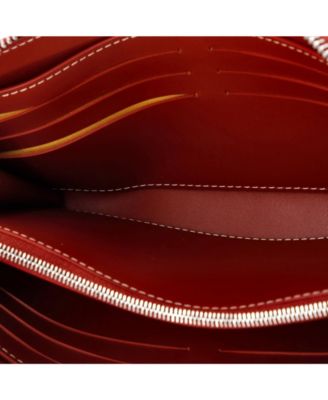 Matignon Zip Wallet Coated Canvas with Leather