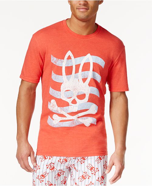 Psycho Bunny Men S Sleepwear Graphic Print Logo T Shirt Reviews Pajamas Lounge Sleepwear Men Macy S
