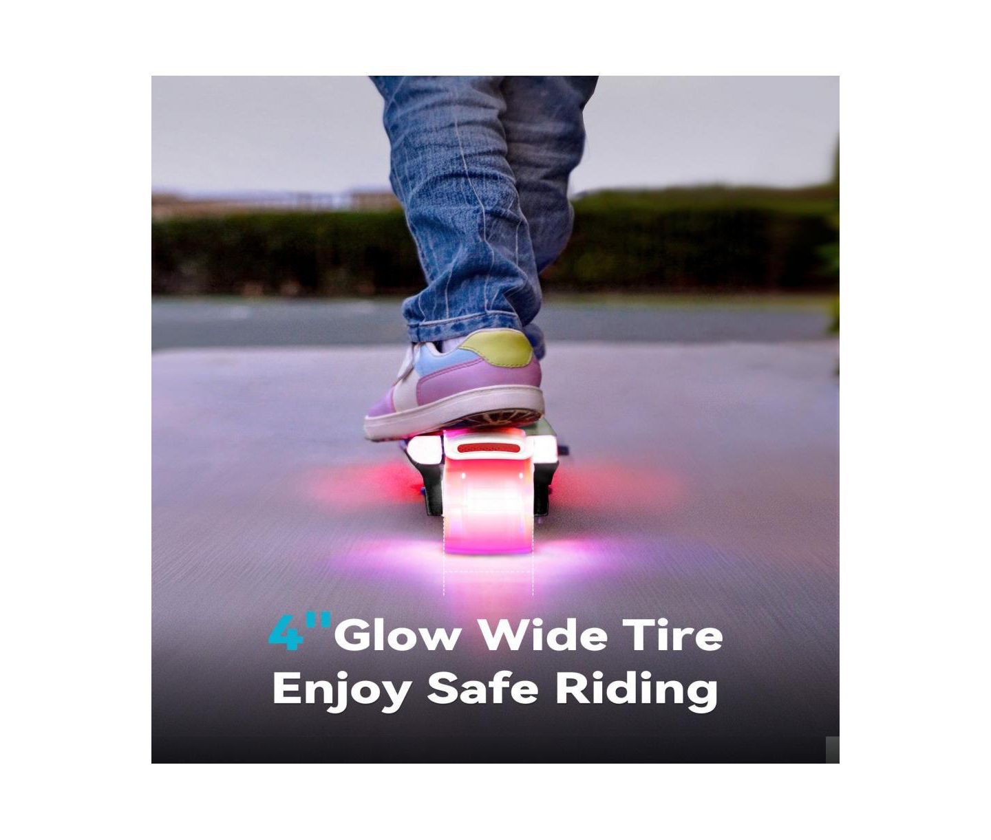 Детская игрушка Everyfun Electric LED-Light Adjustable-Height Scooter, 110 lb Capacity, Ages 3-12 — фото 6