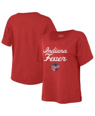 Majestic - Women's Red Indiana Fever The Edge Premium Boxy T-Shirt