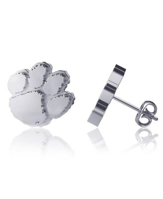 Dayna Designs - Clemson Tigers Silver Post Earrings