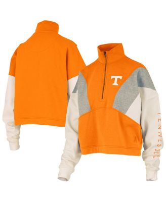 Women's Tennessee Orange Tennessee Volunteers Ferrara Color Block Quarter-Zip Sweatshirt