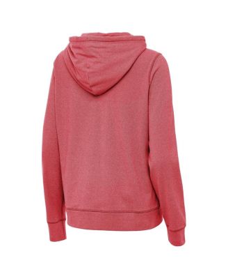 Women's Heather Crimson Indiana Hoosiers Justice Pullover Hoodie