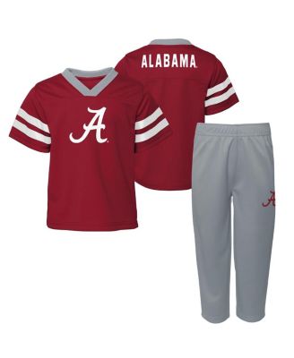 Outerstuff - Toddler 2-Piece Crimson/Gray Alabama Crimson Tide Red Zone Two-Piece V-Neck Top and Pants Set