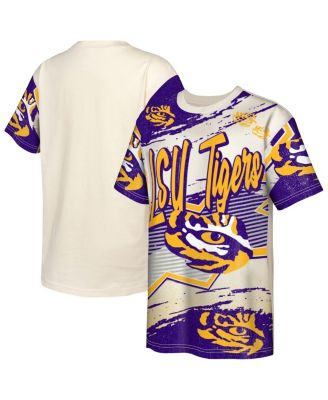 Outerstuff - Big Boys and Girls Cream LSU Tigers Make Noise T-Shirt