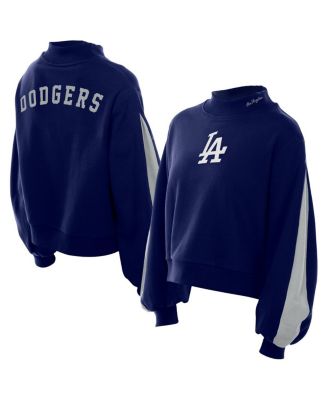 New Era - Men's Navy Los Angeles Dodgers Mock Neck Balloon Sleeve Sweatshirt