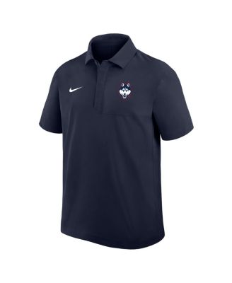 Men's Navy UConn Huskies Woven Dri-FIT Polo Shirt