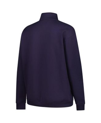 Women's Navy/Gold Notre Dame Fighting Irish Plus Size Quarter-Zip Pullover