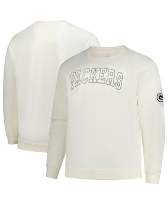 Profile - Men's Cream Green Bay Packers Big Tall Fleece Sweatshirt