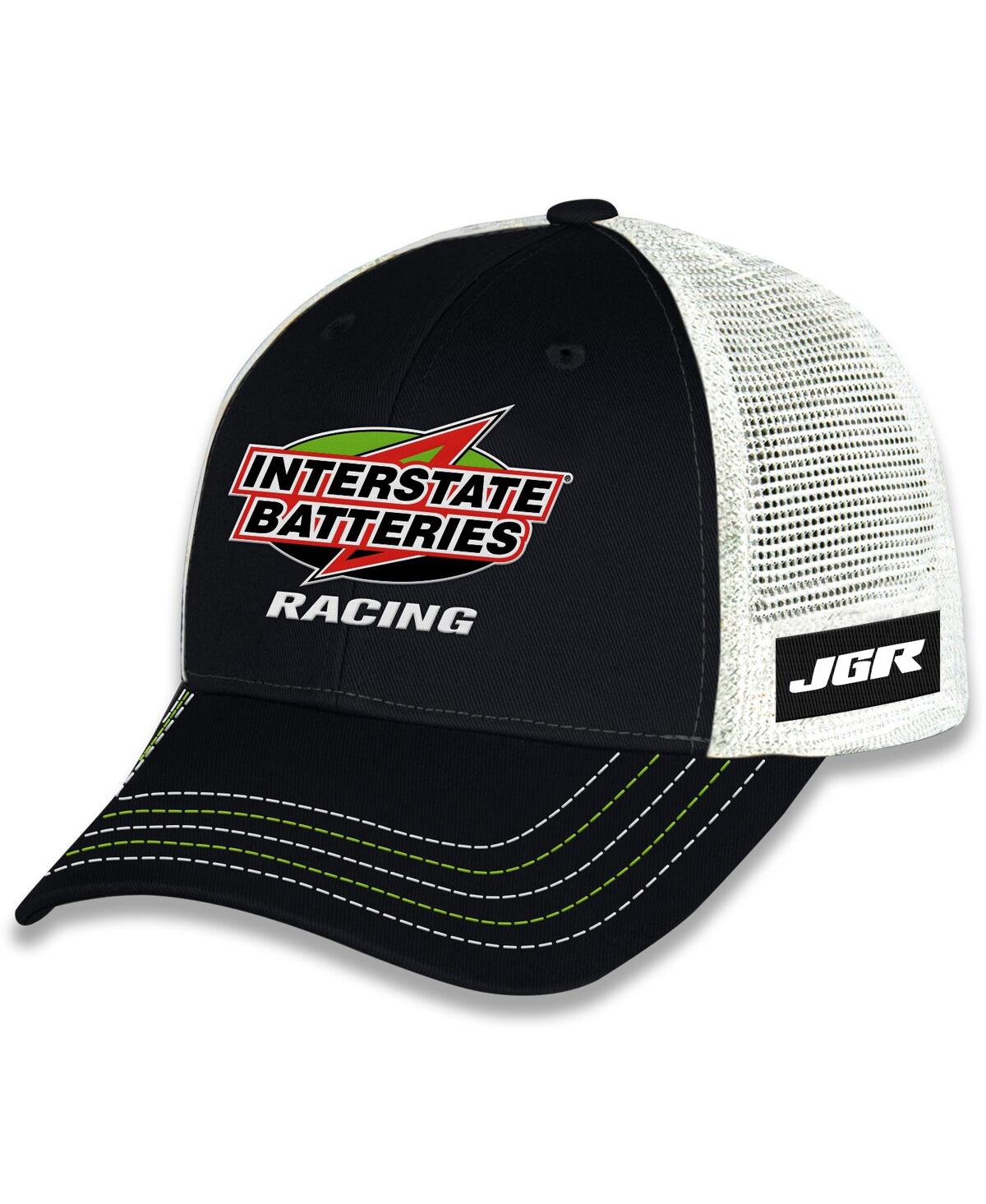 Checkered Flag Sports Men's And Women's Black Ty Gibbs Interstate Batteries Sponsor Trucker Adjustable Hat In Black