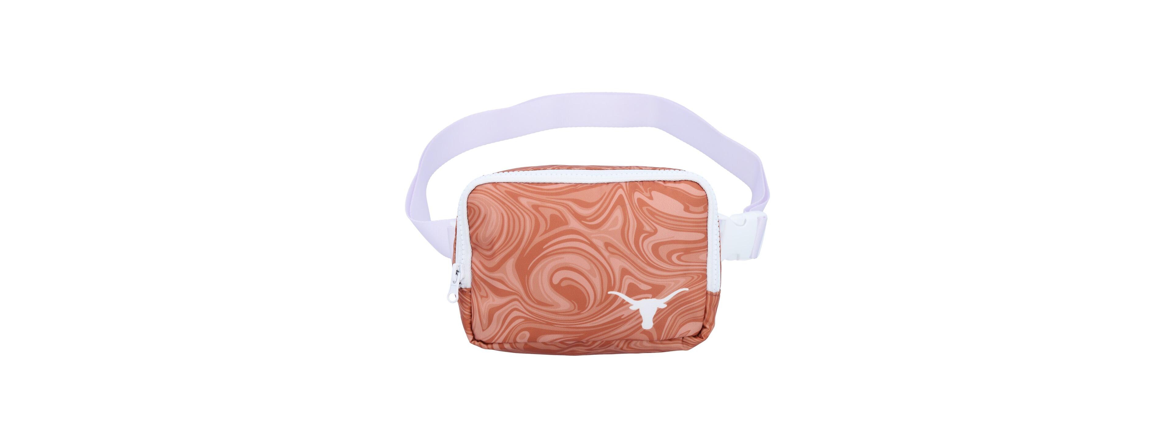 ZooZatz Women's Texas Longhorns Swirly Belt Adjustable Fanny Pack Bag