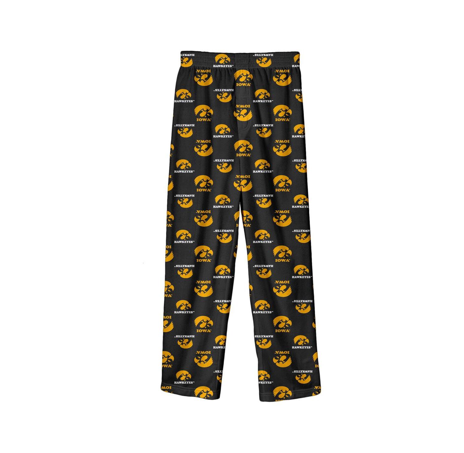 Big Boys and Girls Black Iowa Hawkeyes Team Pants