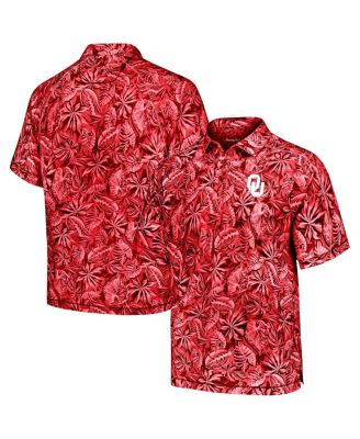 Tommy Bahama - Men's Crimson Oklahoma Sooners Tropical Score IslandZone Polo Shirt