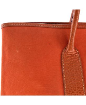 Pre-Owned HERMES 36 Garden Party Tote Toile and Leather