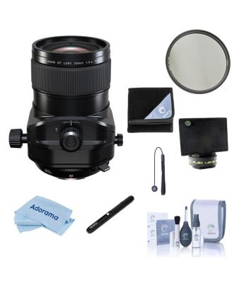 Fujinon GF 30mm f/5.6 T/S Lens, Black, Bundle with 105mm CPL Filter, Lens Wrap, Lens Shade, Pen Lens Cleaner and Cleaning Kit