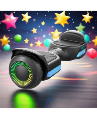 Hoverboard All Terrain Hoverboard-Colorful LED Lights & 500W Motor, Built-in Music Speaker, 7.75mph Speed, 176lbs Max Load.