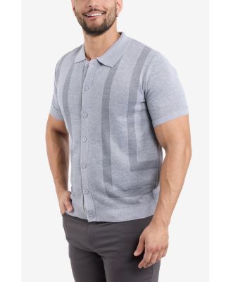 Men's Button Down Short Sleeve Sweater