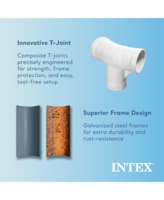 28290EH 8ft x 30in Round Metal Frame Above Ground Swimming Pool, Pink