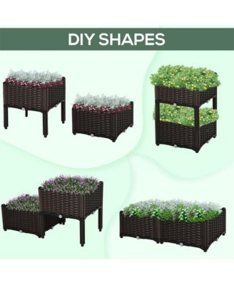 Raised Garden Bed with Strong Frame for Outdoor Vegetables and Flowers