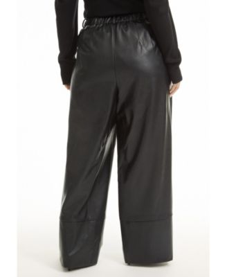 Women's June + Vie Cuffed Faux Leather Pants