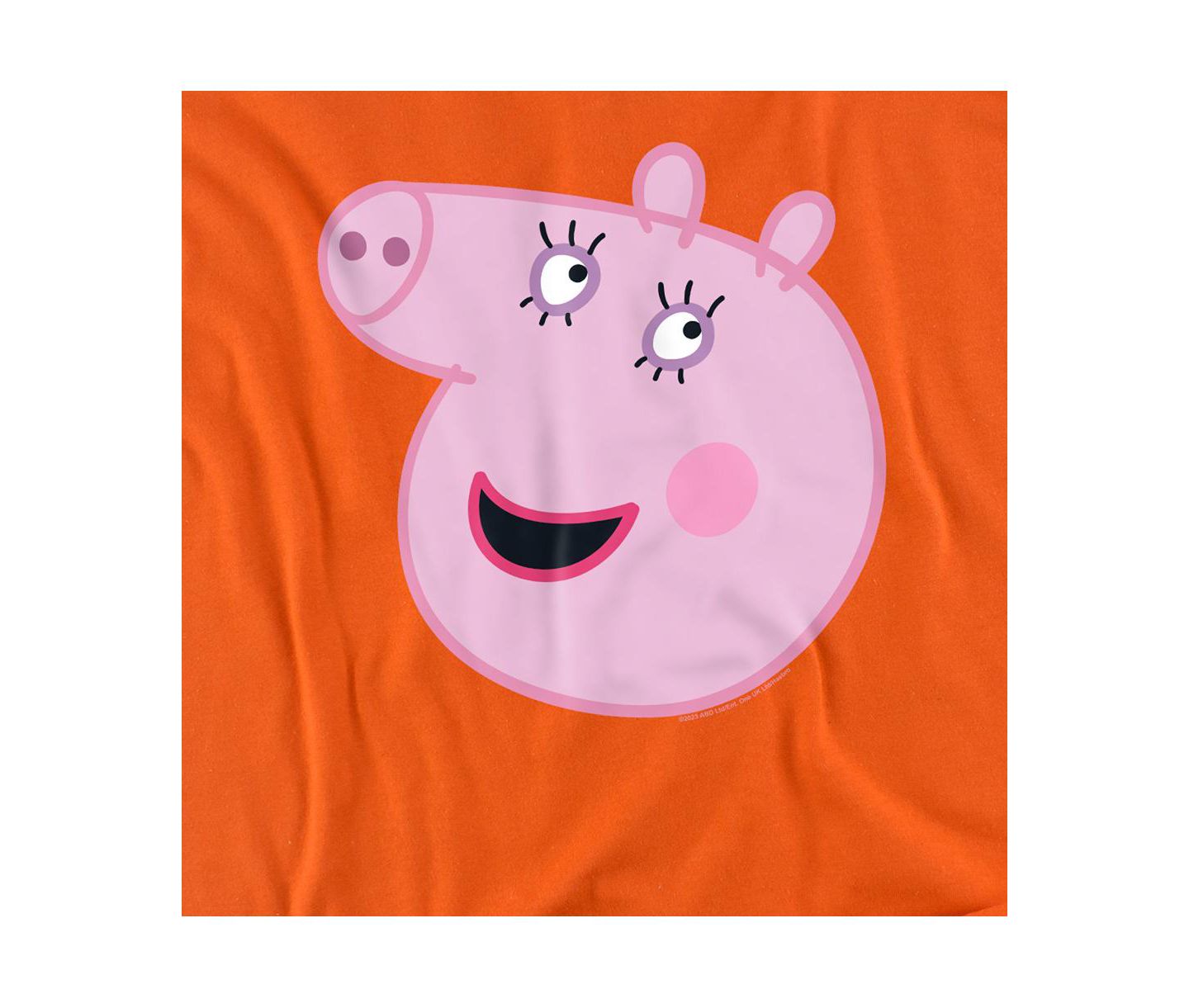 Мужская футболка Hasbro+ Peppa Pig Mummy Pig Face, цвет: Оранжевый — фото 2