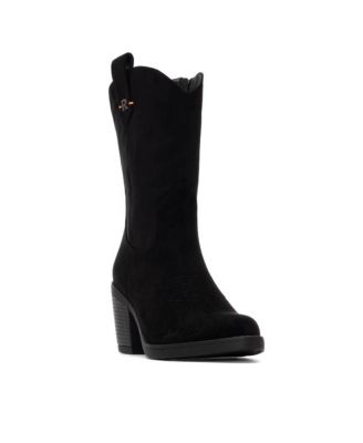 Women's Italian Western Suede Booties Refresh Collection By XTI