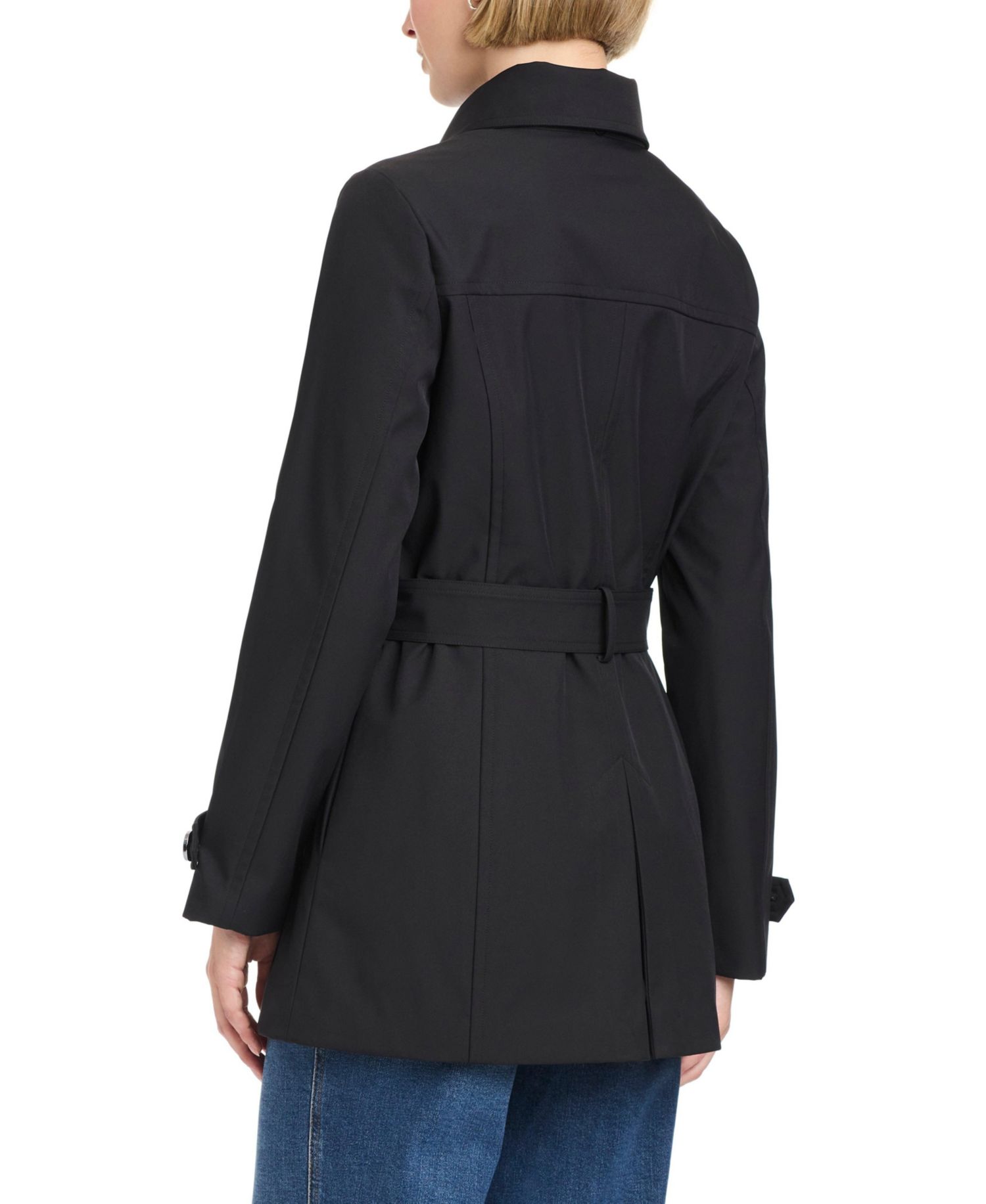 Women's Double-Breasted Belted Trench Coat