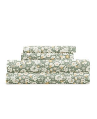 Delicate Blossoms 4-P.c. Sheet Set, California King