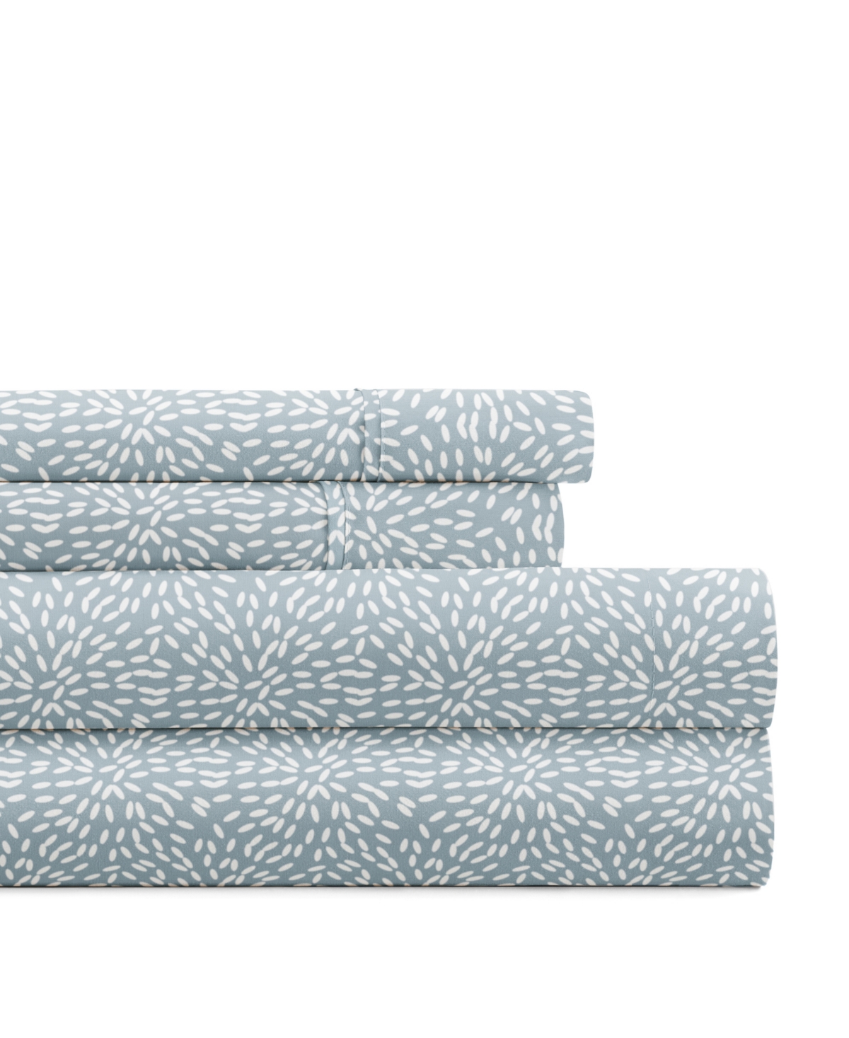 Ienjoy Home Delicate Details 4-p.c. Sheet Set, Queen In Blue