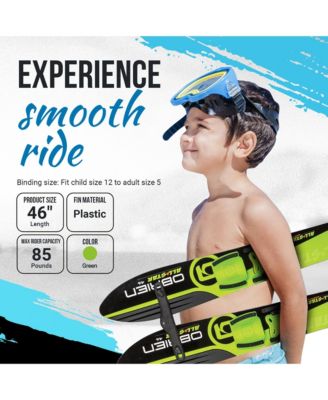 OBrien 46 Inch Children All Star Trainer Kids Combo Waterskis w/ Trainer Rope