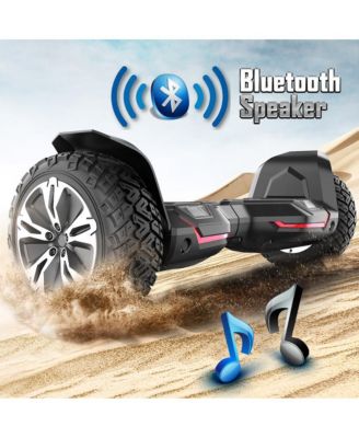 Warrior 8.5" Electric Hoverboard All-Terrain - 42V 1.5A (50Hz/60Hz), Built-in Speakers & LED Lights | Perfect Valentine's Gift for Family, Teens