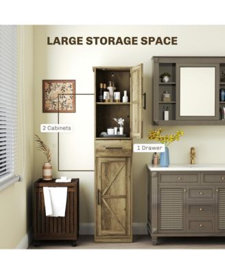 Sturdy Compact Bathroom Storage Cabinet Ideal for Towels and Essential Bathroom Items