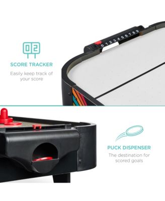 40in Air Hockey Arcade Table w/ 100V Motor, Electric Fan, 2 Strikers, 2 Pucks