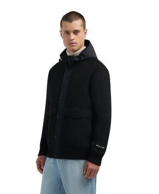 Men's Men s Hader Wool Blend Bomber Jacket with Removable Hooded Bib