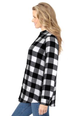 Plus Size Classic Flannel Shirt