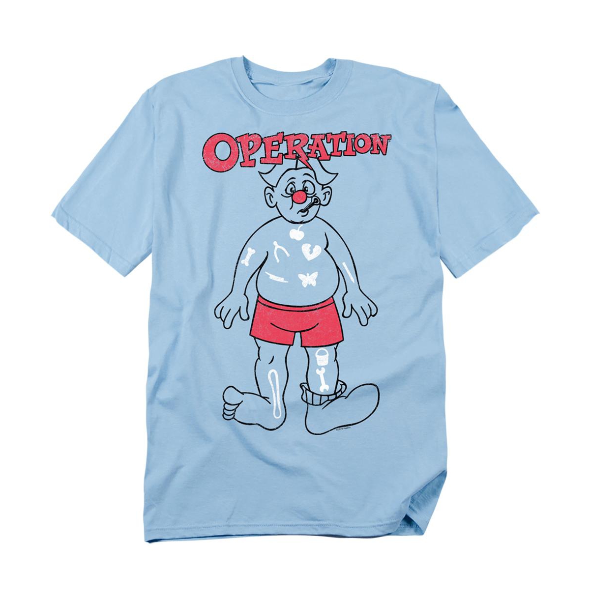Logovision Men's Operation Time for Operation T Shirt - Light blue