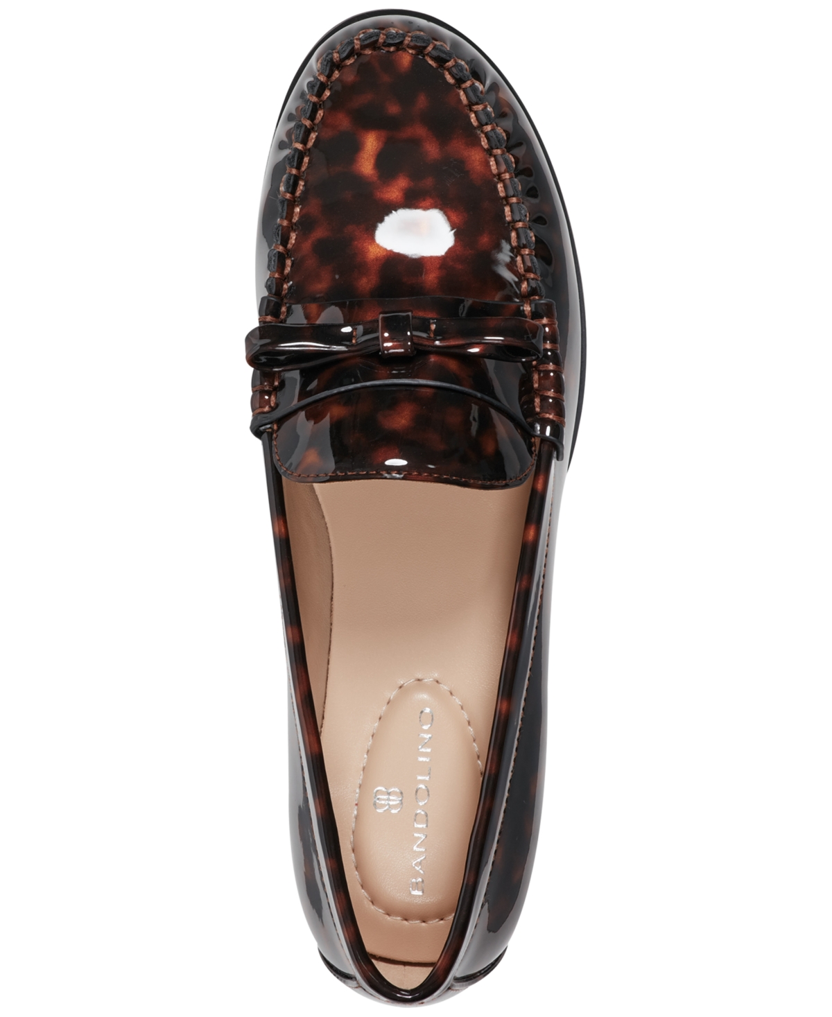 Bandolino Women's Laynei Almond Toe Slip-on Loafers In Brown