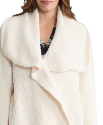Women's Wide-Collared Cardigan Sweater