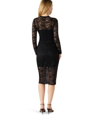 Women's Hailee Crewneck Lace Midi Dress