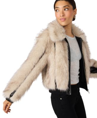 Women's Faux Fur Charmaine Paneled Jacket
