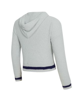 Women's Gray Minnesota Vikings Whitley Long Sleeve Hoodie Top Shorts Set