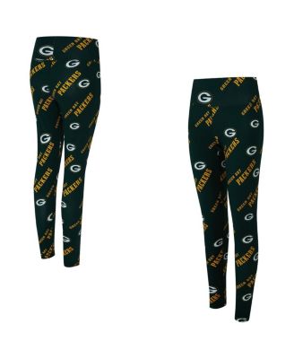 Concepts Sport - Women's Green Green Bay Packers Mosaic Allover Print Leggings