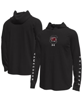 Under Armour - Men's Black South Carolina Gamecocks Tech Stretch Long-Sleeve Hooded T-Shirt