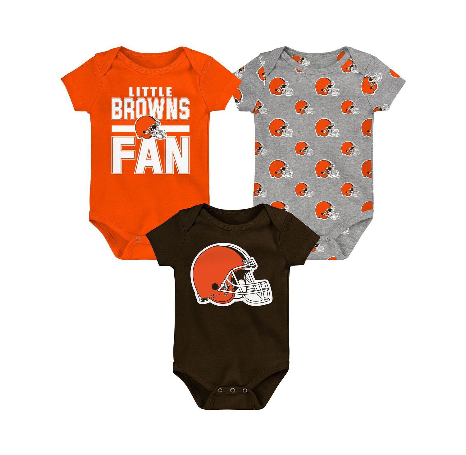Newborn 3-Piece Cincinnati Bengals Little Tike Bodysuit Set