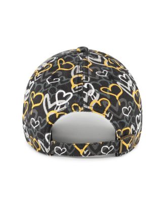 Girls Toddler Black Pittsburgh Steelers Mural Clean Up Adjustable Hat