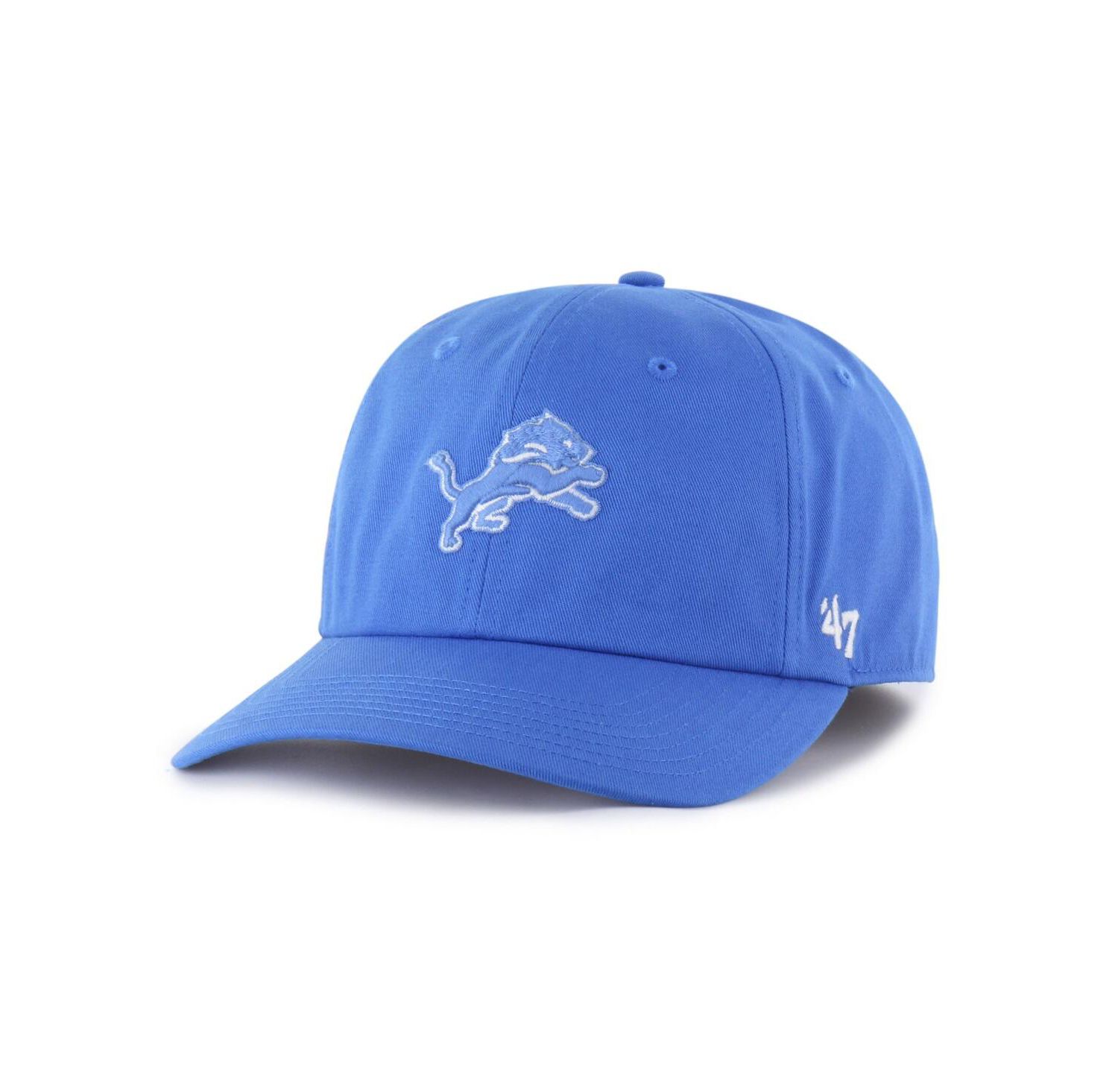 Men's Blue Detroit Lions Foundational Franchise Fitted Hat