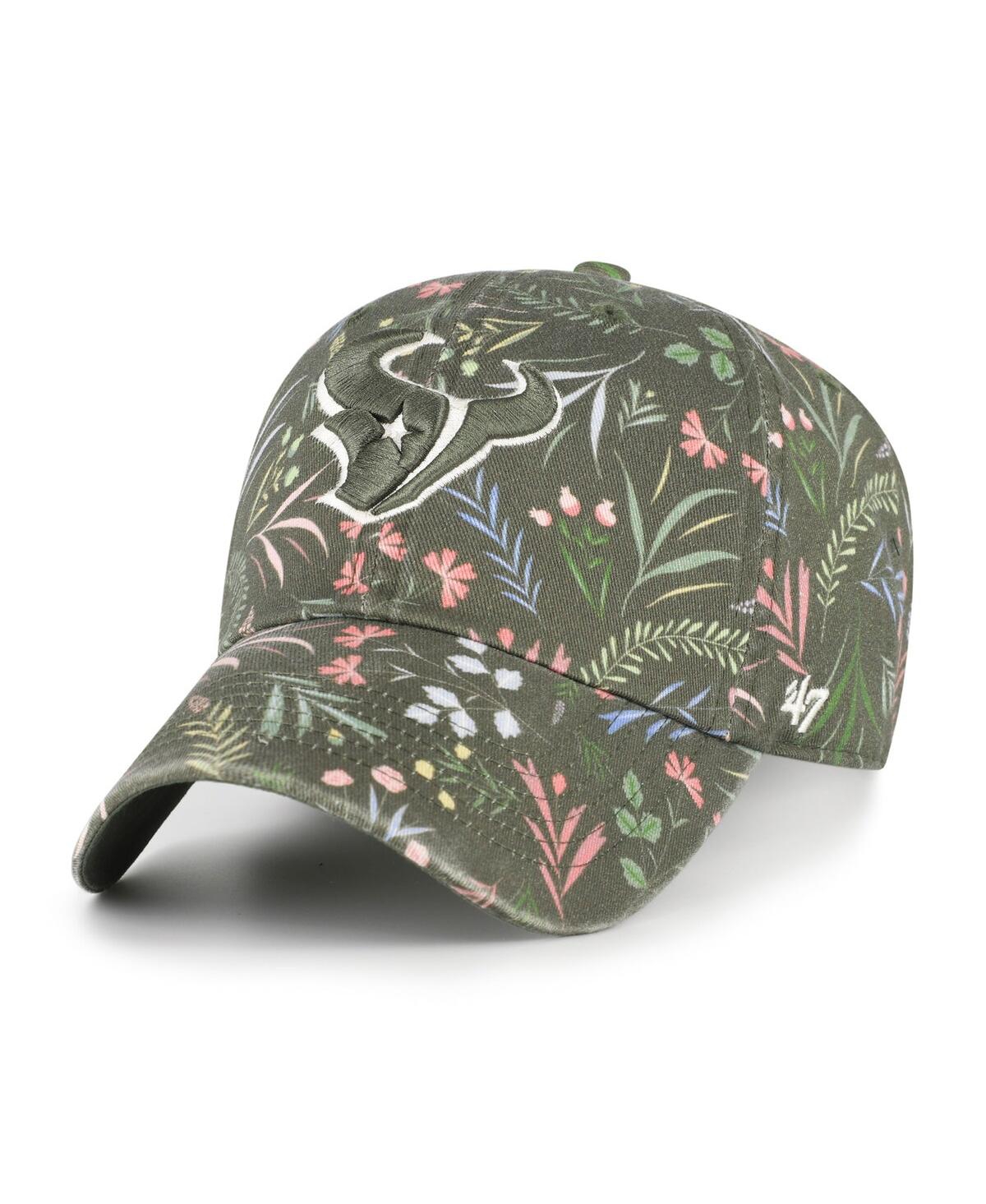 47 Brand Women's Green Houston Texans Verbena Clean Up Adjustable Hat In Green
